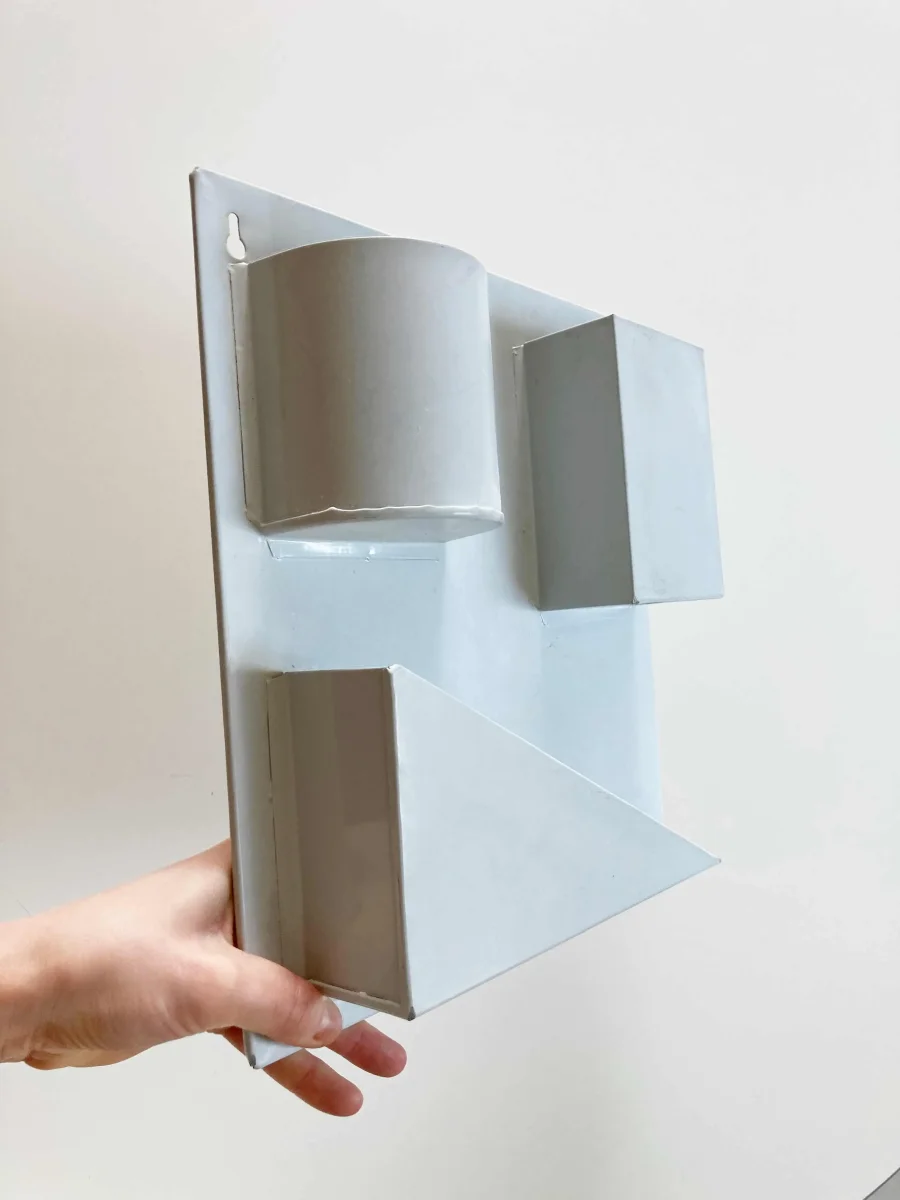 Metallbox Grau Stifte Metallhalter grafisch – Bild 5