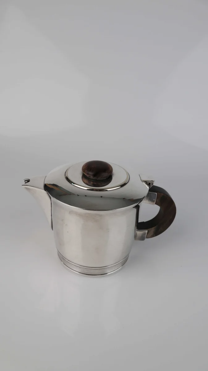Ercuis Art Déco Kanne versilbert Silberkanne Teekanne französisch 1930 – Bild 6