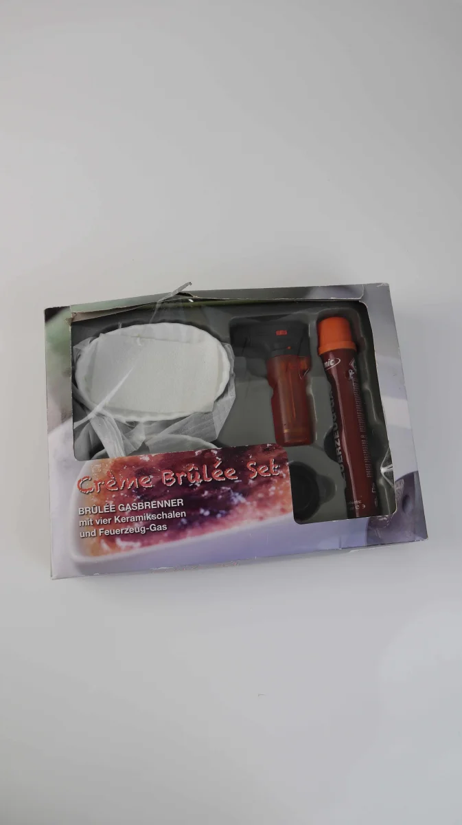 Creme Brulee Set Neu Küchenset Flambierset